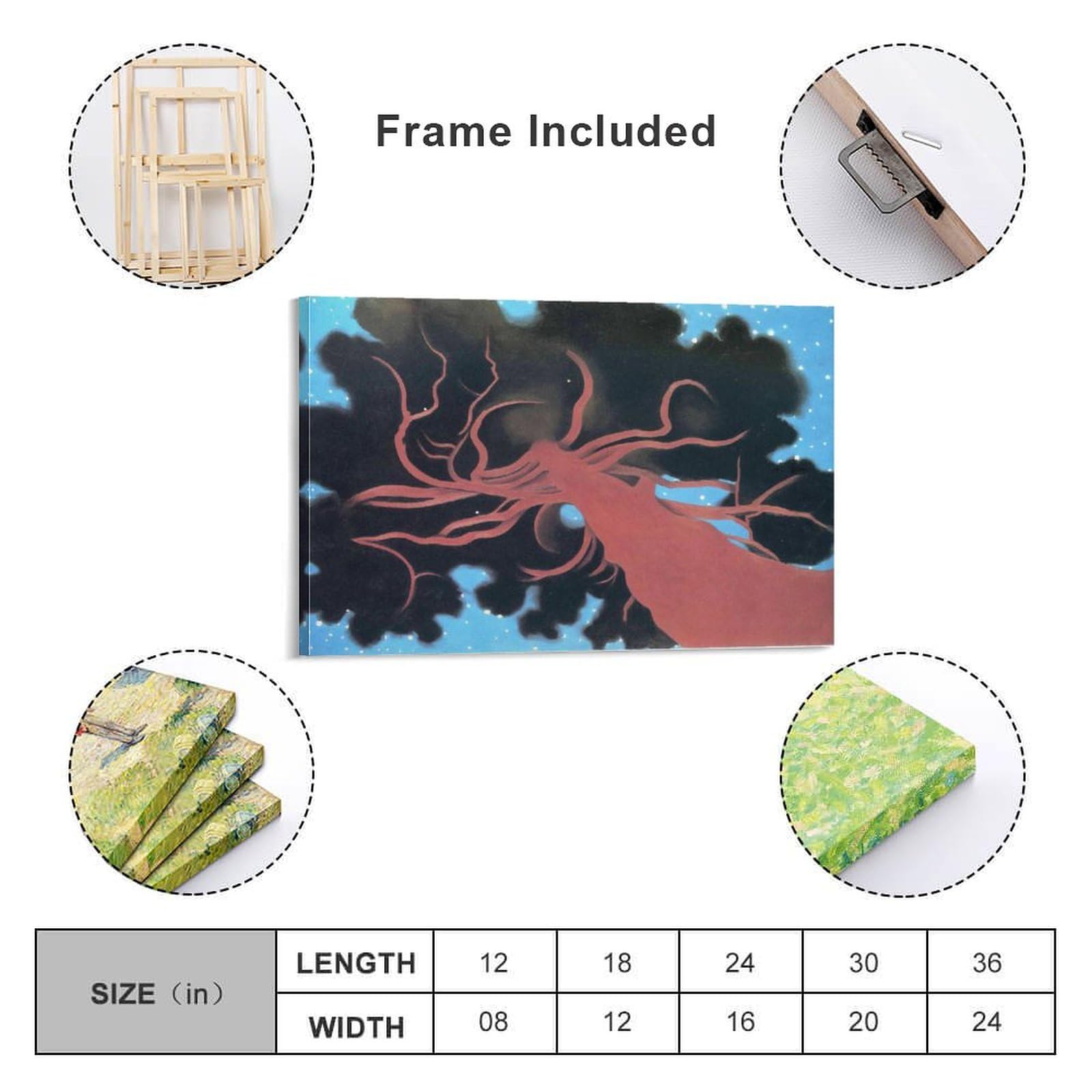 Amazon.com: JU XIANG Georgia O'Keeffe Prints, The Lawrence Tree